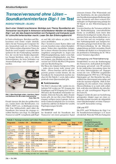 WiMo Digi-1 Sound Card Interface User Manual - cover page