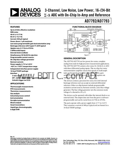 Analog Devices AD7792/AD7793 ADC Handbook - cover page