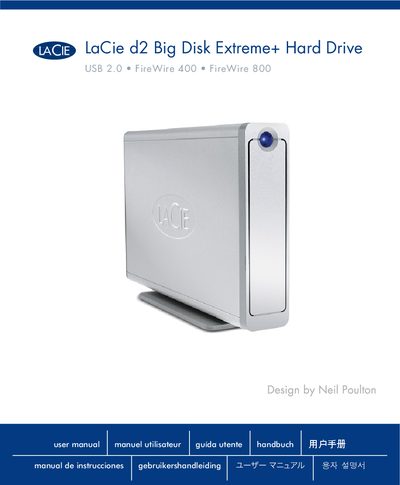 LaCie d2 Big Disk Extreme+ User Manual - cover page