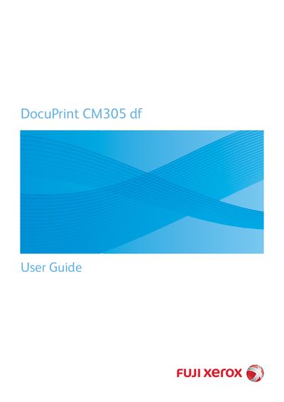 DocuPrint CM305 df Printer User Guide - cover page