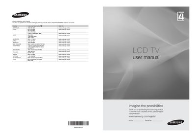 Samsung LA22B450 LCD TV User Manual - cover page