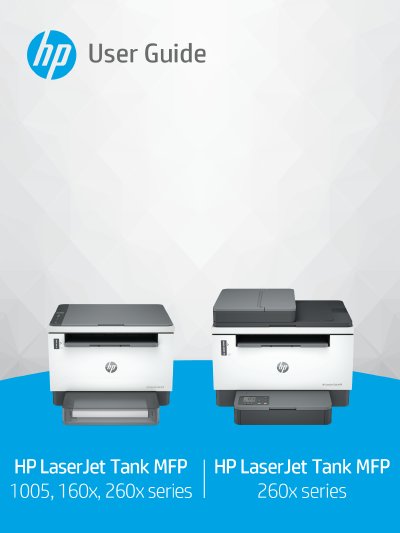 HP dn/dw/w/USB Printer User Guide - cover page