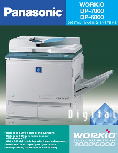 Panasonic WORKiO DP-7000/DP-6000 Product Leaflet - cover page