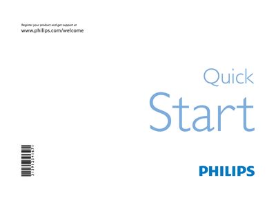Philips Television Quick Start Guide - cover page