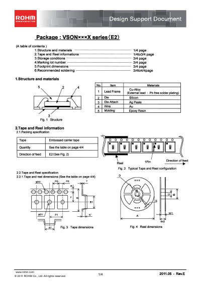ROHM VSONxxxX Series (E2) Design Support Document - cover page