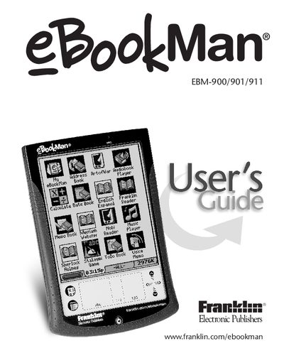 eBookMan EBM-900/901/911 User Manual