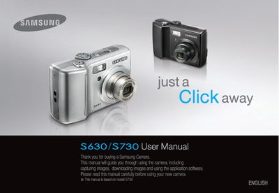 Samsung S630/S730 Digital Camera User Manual