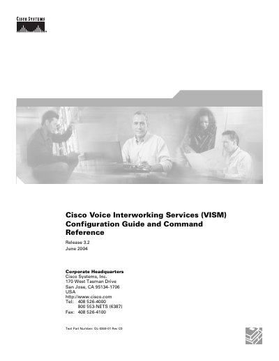 Cisco VISM Configuration Guide and Command Reference - cover page