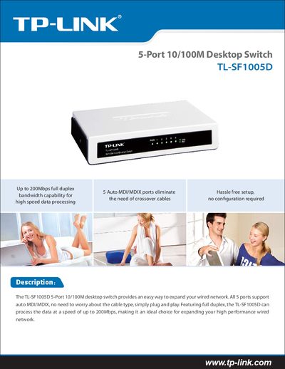 TP-Link TL-SF1005D Quick Start Guide