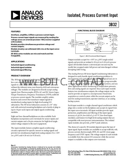 Analog Devices 3B32 Handbook - cover page