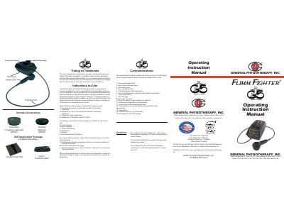 General Physiotherapy Flimm-Fighter Operating Instruction Manual - cover page