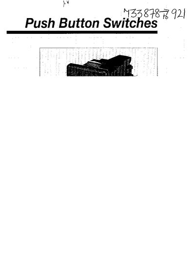 PUSH Push Button Switches Technical Information - cover page