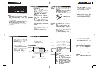 Sharp PC Interface Software User's Guide for EL-6990/YO-ZQ-290 Organizers