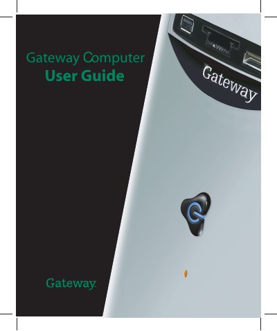 Gateway Computer User Guide - cover page