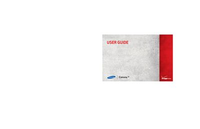 Samsung SCH-u660 Convoy User Manual - cover page