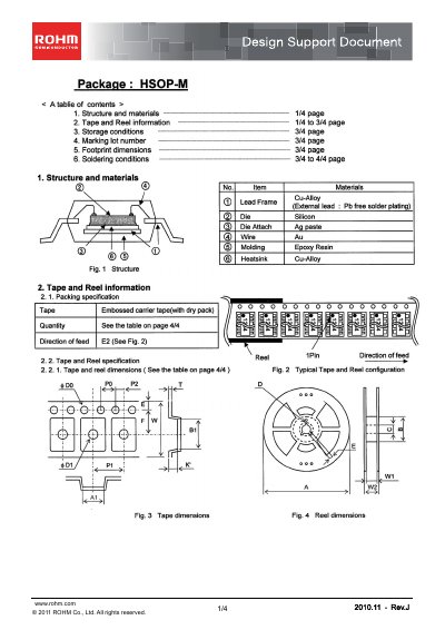 ROHM HSOP-M Design Support Document - cover page