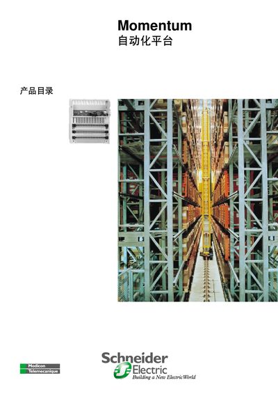 Schneider Electric Momentum Automation Platform Manual - cover page