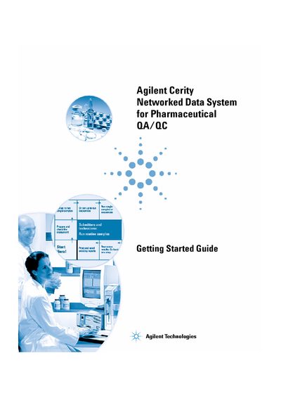 Agilent Cerity Networked Data System Getting Started Guide - cover page