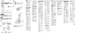 Sony WM-FX700 Walkman User Manual - cover page
