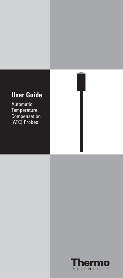 Thermo Fisher Scientific Orion ATC Probes User Guide - cover page