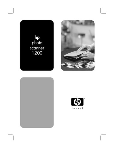 HP Photo Scanner 1200 User Manual - cover page