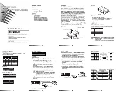 ATEN SXP-320A / SXP-325A Bidirectional Serial/Parallel Converter User Manual - cover page