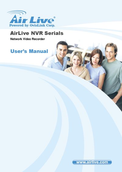 AirLive NVR User Manual - cover page