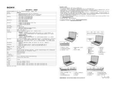 Sony VAIO VGN-CS Series User Manual - cover page