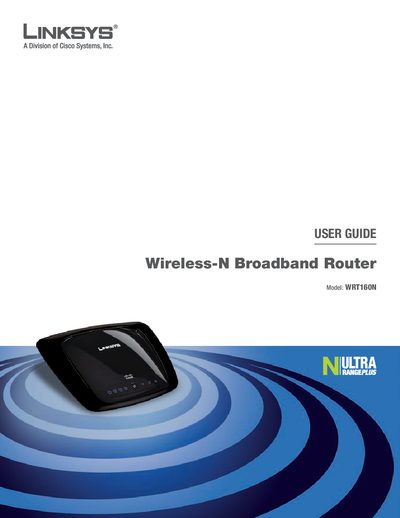 LINKSYS WRT160NRouter user manual