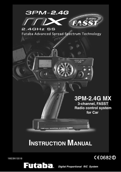 Futaba 3PM-2.4G MX Instruction Manual