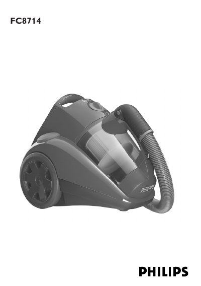 Philips FC8714 Vacuum Cleaner User Manual - cover page