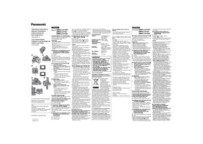 Panasonic DMW-LVF1 Live Viewfinder User Manual - cover page