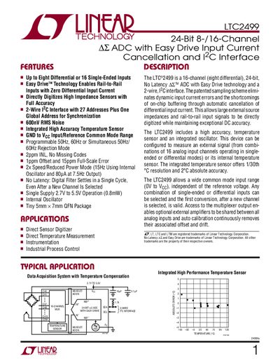 Linear Technology LTC2499 Handbook - cover page