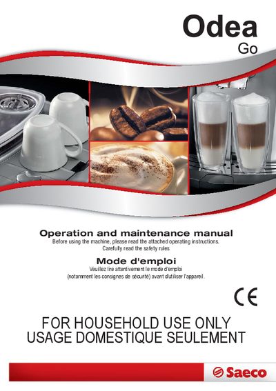 Saeco SUP031O Coffee Machine User Manual - cover page