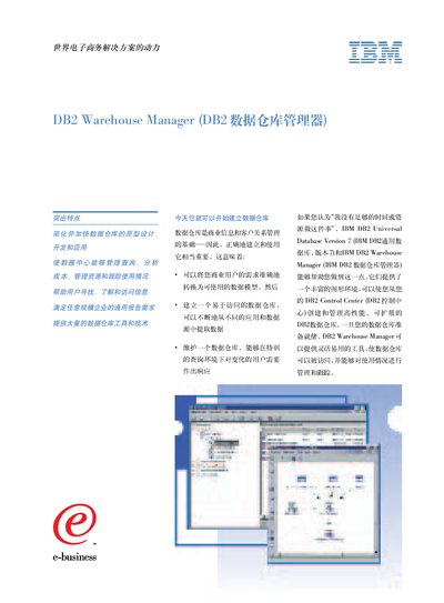 IBM DB2 Warehouse Manager Version 7 Product Leaflet - cover page