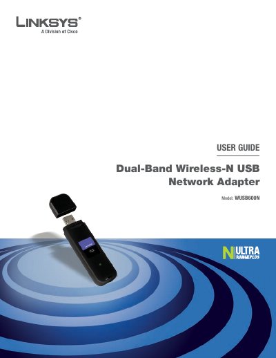 Linksys WUSB600N Dual-Band Wireless-N USB Network Adapter User Guide - cover page