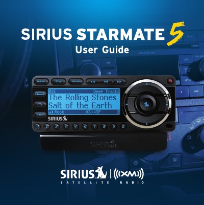 SIRIUS ST5 Starmate 5 User Manual - cover page