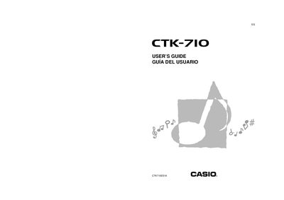 Casio CTK-710 Electronic Keyboard User's Guide - cover page