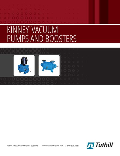 Tuthill KT, KC, KD, KLRC, KDP, SDV Vacuum Pumps Product Catalog