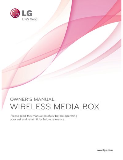 LG Wireless Media Box Owner's Manual - cover page