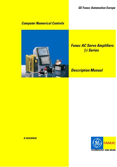 FANUC Bi Series AC Servo Amplifier Safety Precautions Manual - cover page