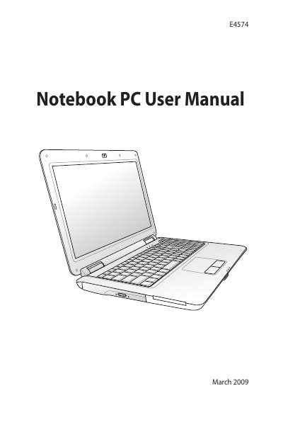 ASUS E4574 Notebook PC User Manual - cover page