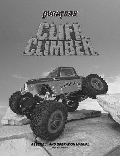 Duratrax Cliff Climber Assembly and Operation Manual - cover page