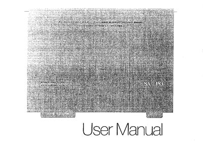 Sampo RE-C077 Microwave Oven User Manual - cover page