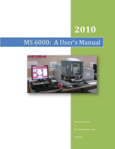 MS6000 User Manual