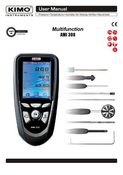 KIMO AMI 300 P Technical Specifications User Manual
