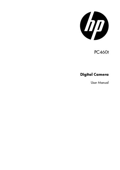 HP digital camera PC46T user manual