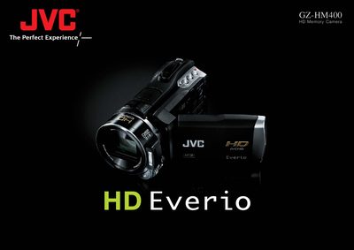 JVC GZ-HM400 HD Everio Product Catalog - cover page
