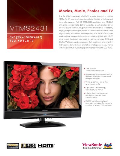 ViewSonic VTMS2431 24