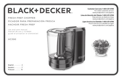 Fresh Prep HC300 Food Chopper User Manual - cover page